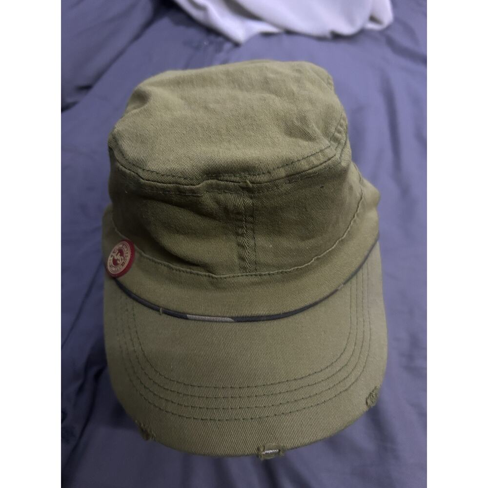 John Jameson & Son Irish Whiskey Military Corps Hat Olive Green Logo Distressed